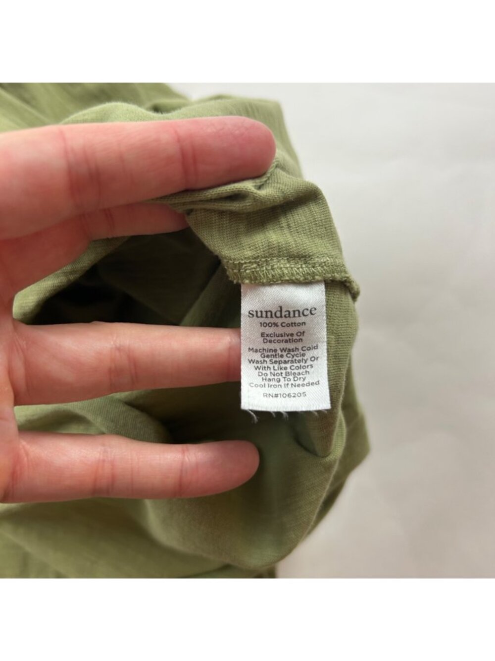 Sundance Sage Green Slub Knit Jersey Sleeveless Midi Dress XS - Picture 5 of 8